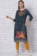 Phalsa Straight Kurta image number 0